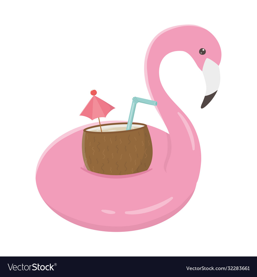 Sommerreisen und Urlaub Flamingo Float