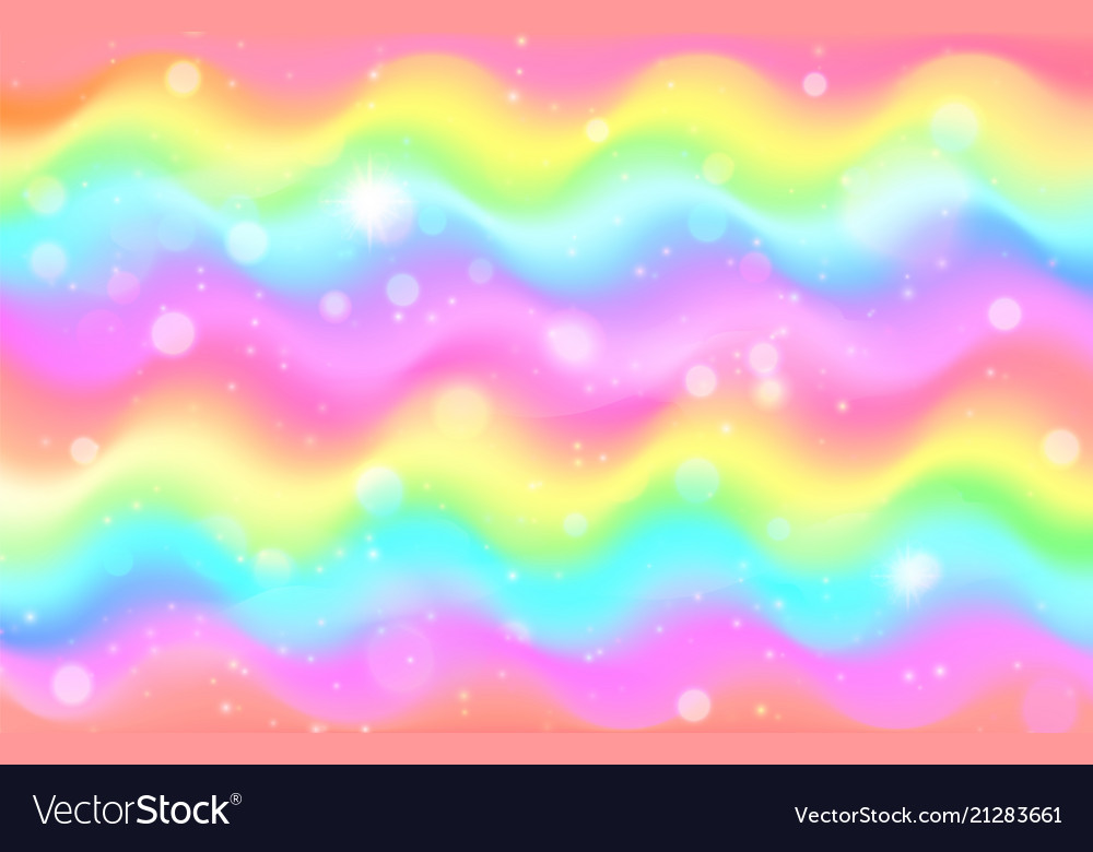 Watercolor Galaxy Unicorn Theme Pastel Rainbow Background