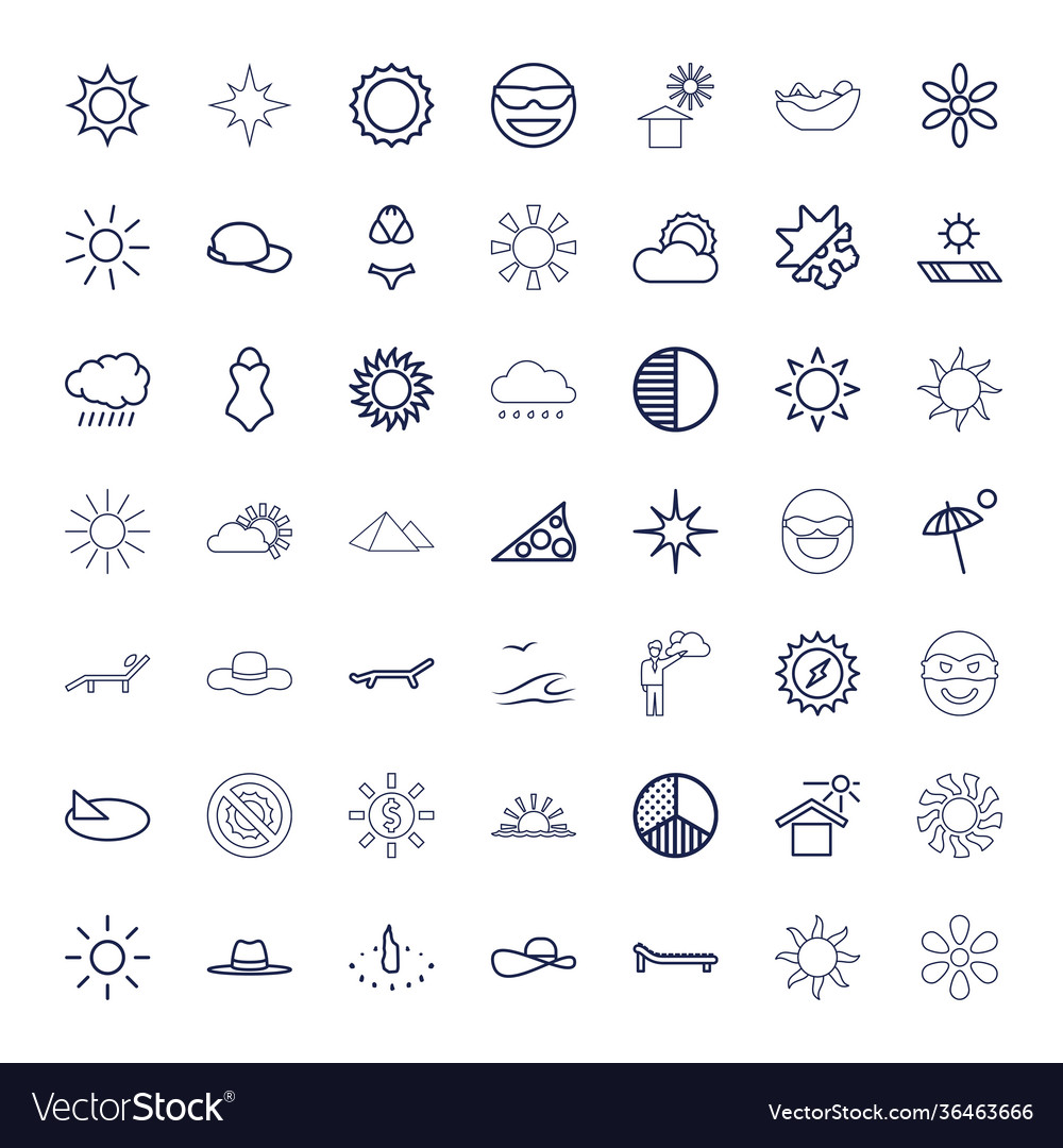 49 sun icons