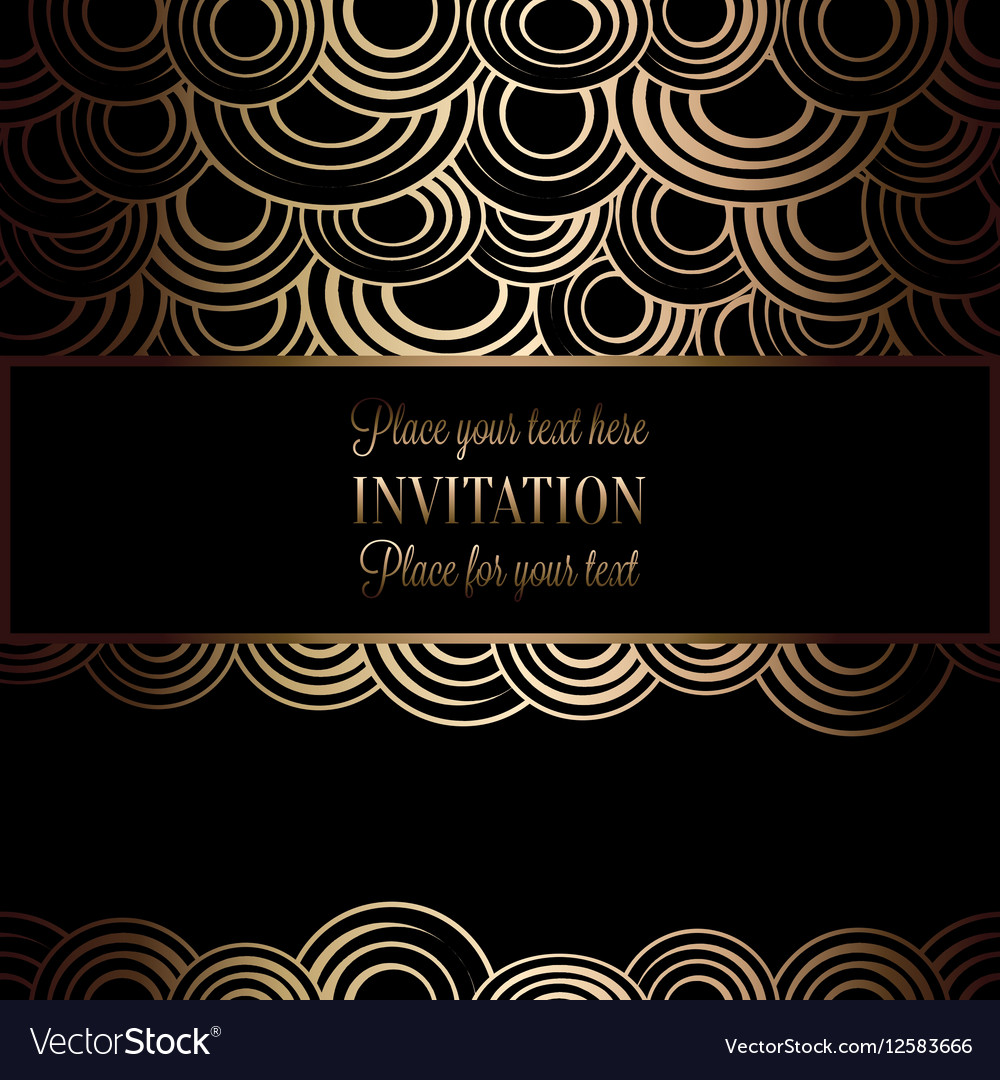 Abstract background with antique luxury black