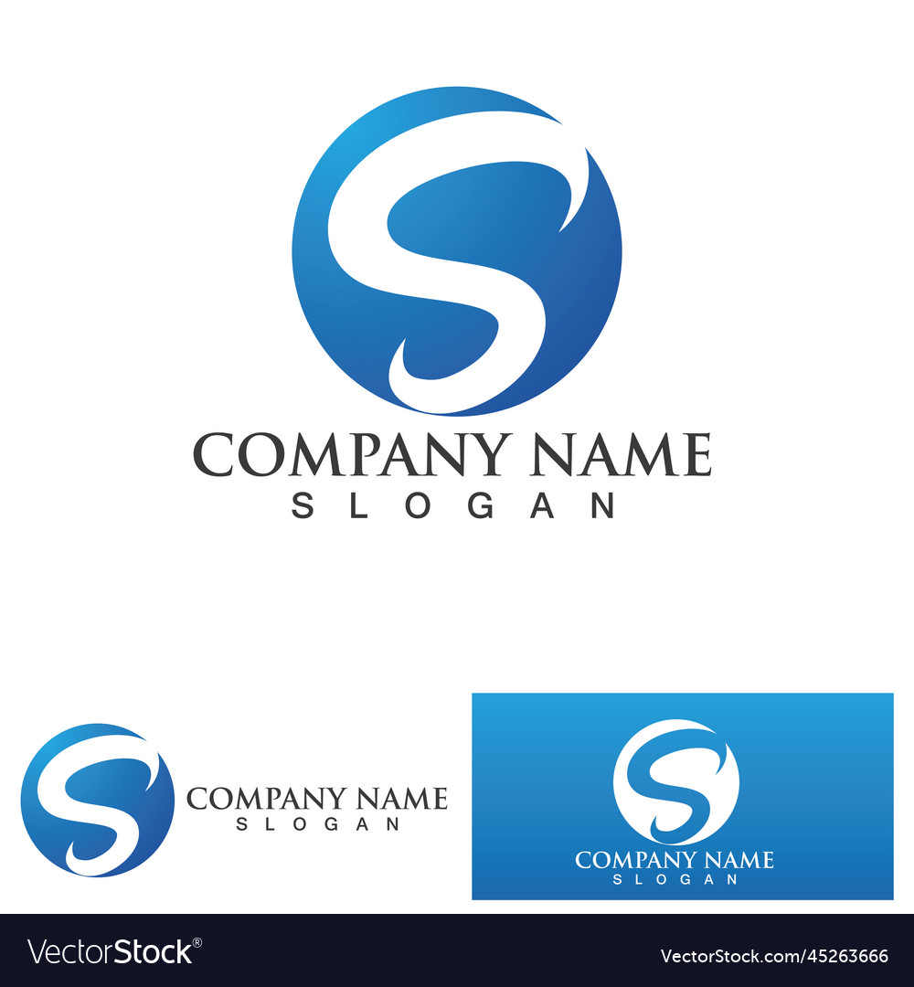 Business Corporate Letter S Logo Design Royalty Free Vector