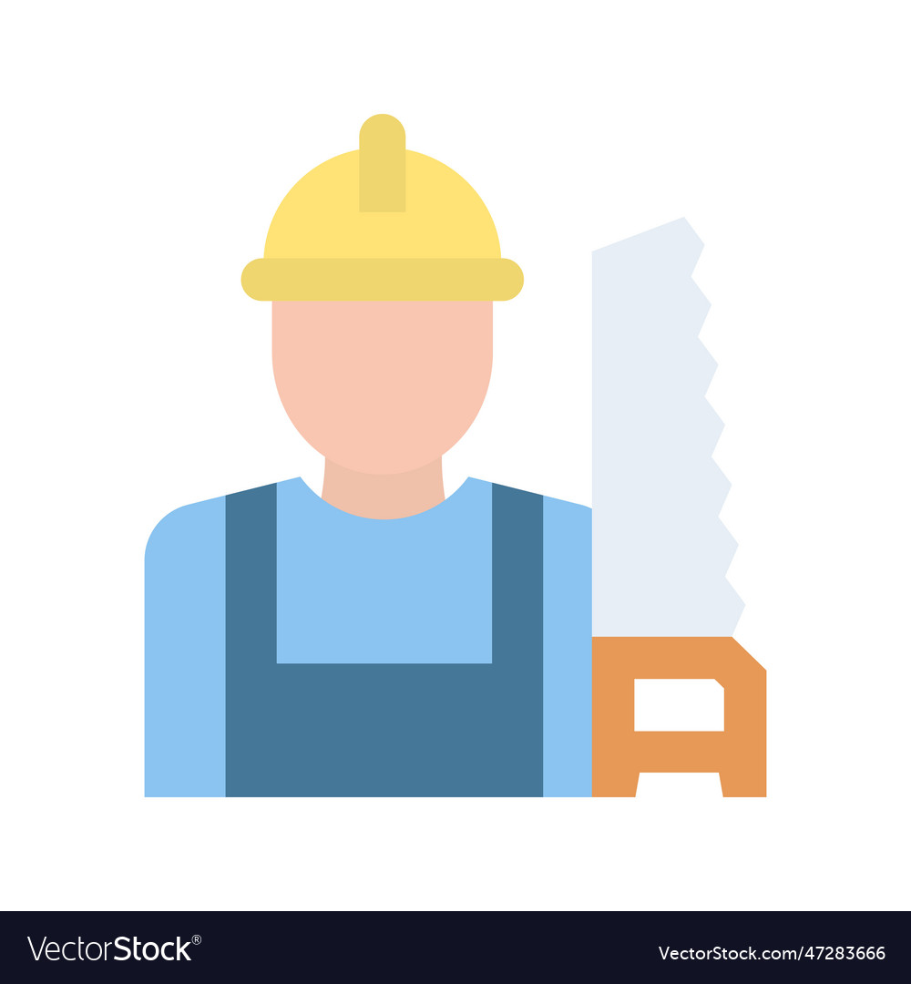 Carpenter icon image Royalty Free Vector Image