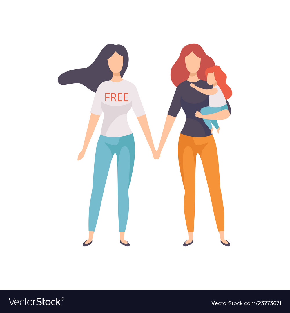 Girls holding hands young women advocating