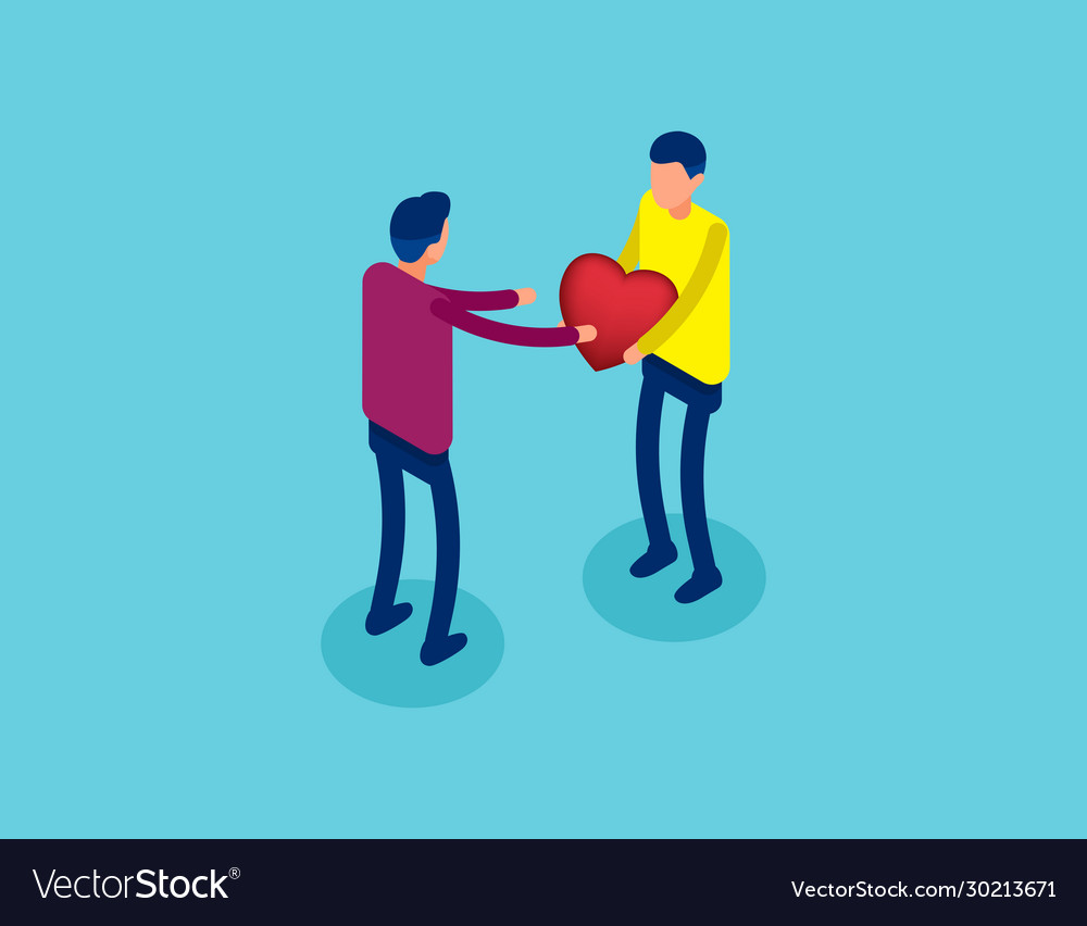 Together in joy holding emotions for togetherness Vector Image