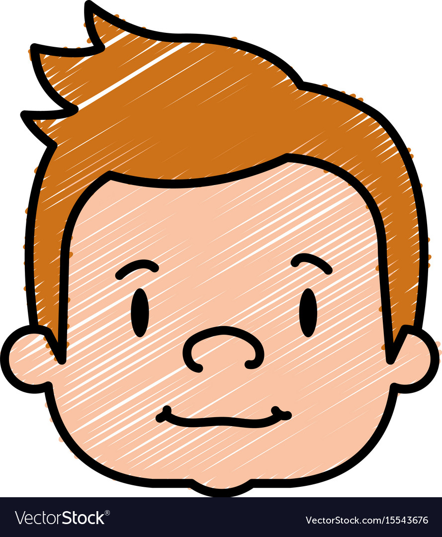 Cute boy avatar character Royalty Free Vector Image