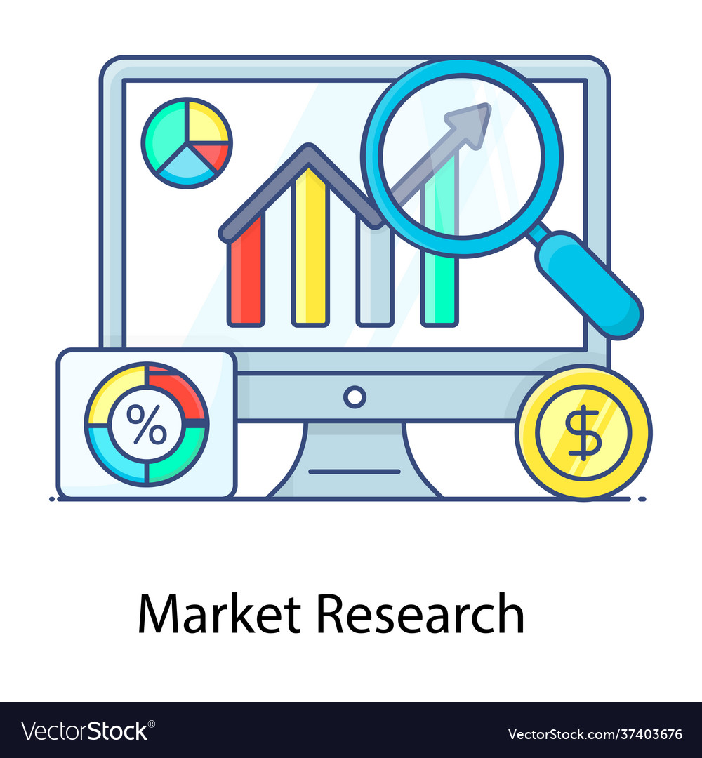 Market research Royalty Free Vector Image - VectorStock