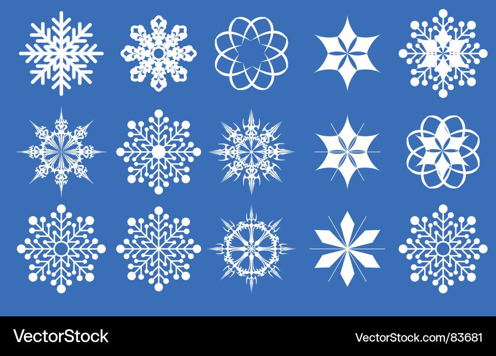 Snowflake Royalty Free Vector Image - VectorStock