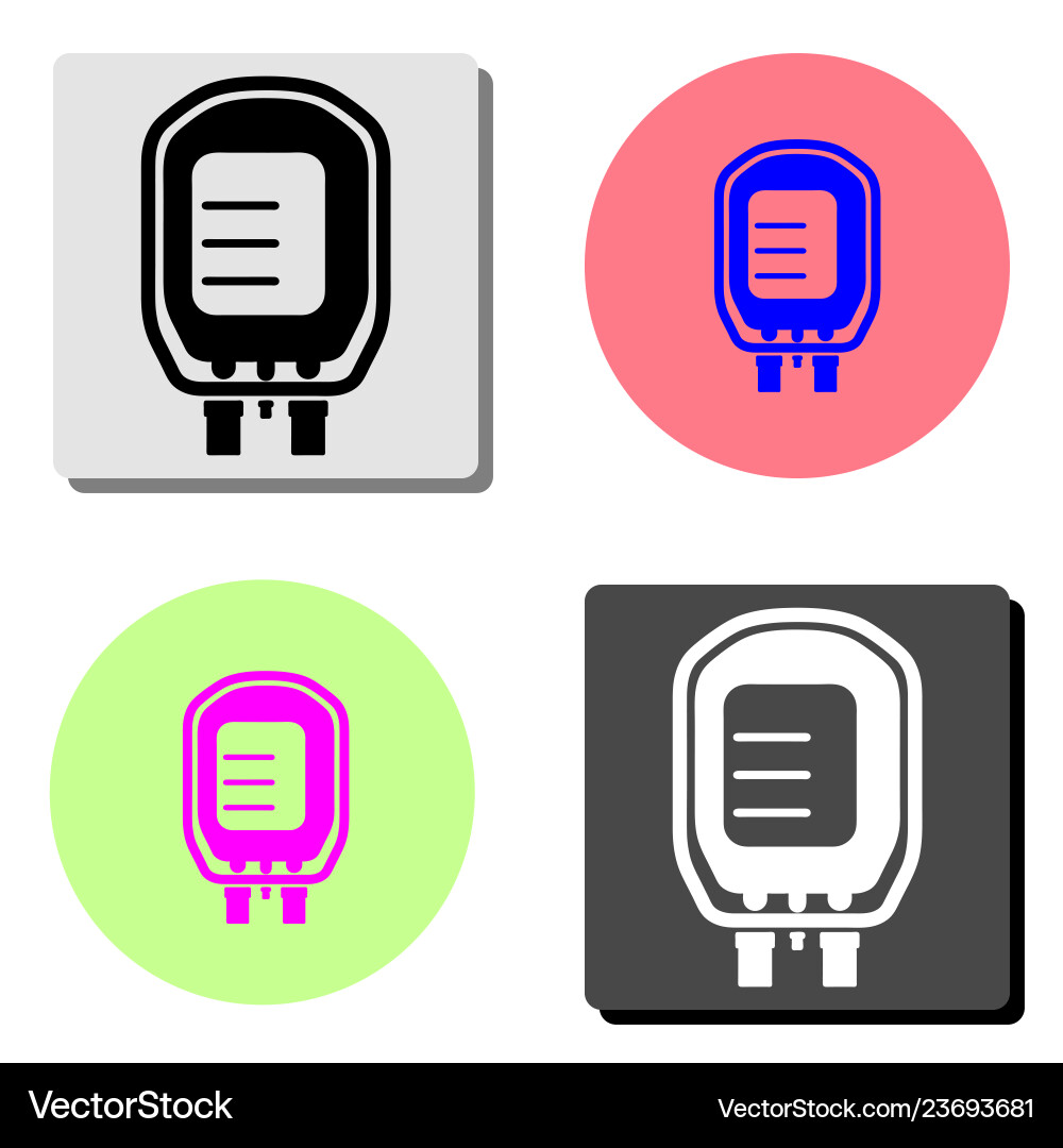 Transfusion flat icon Royalty Free Vector Image