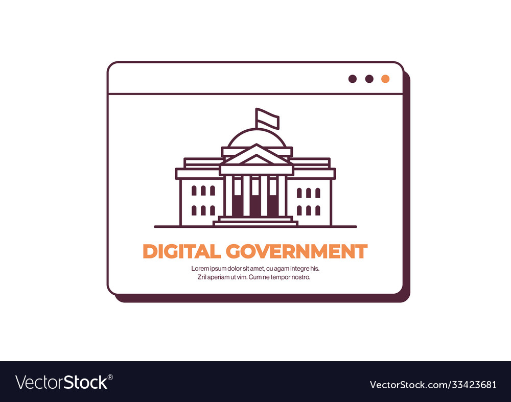 White house washington dc american digital Vector Image