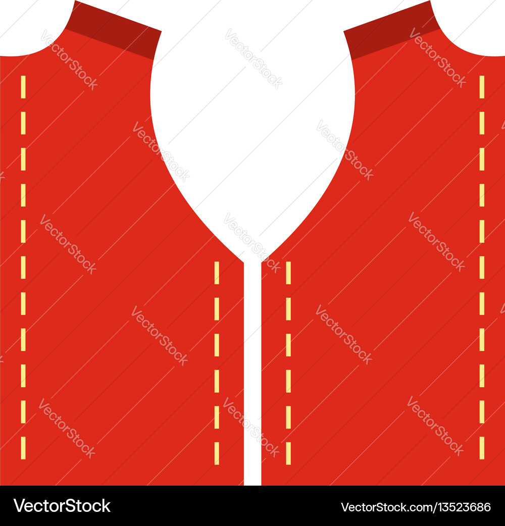 Pattern for sewing icon flat style Royalty Free Vector Image
