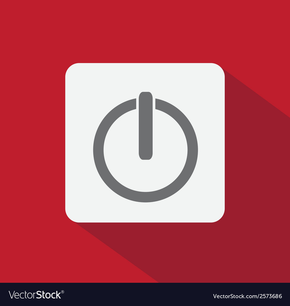 Free Vector  Flat red start button