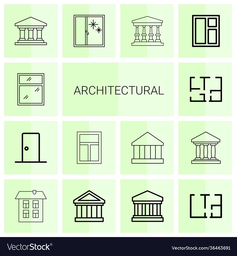 14 Architectural Icons Royalty Free Vector Image 14 Architectural Icons Royalty Free Vector Image