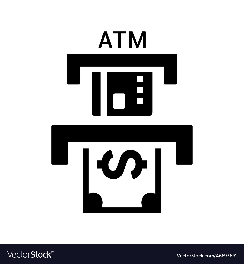 Atm money withdraw icon