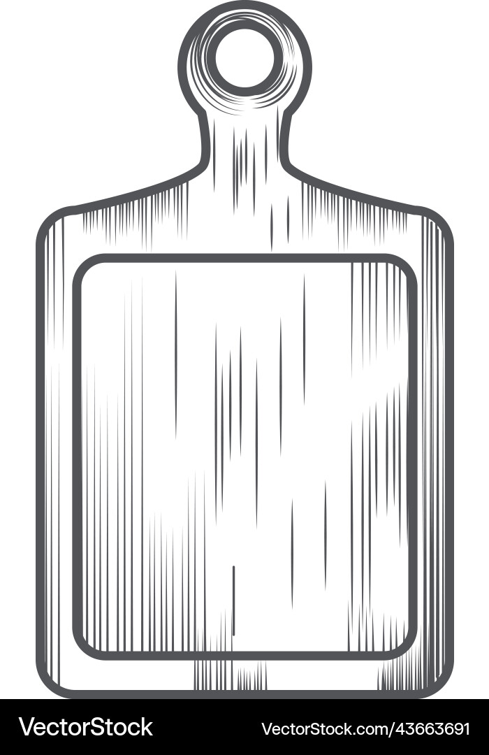Cutting board kitchen Royalty Free Vector Image