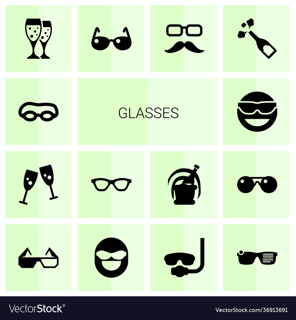 Glasses icons