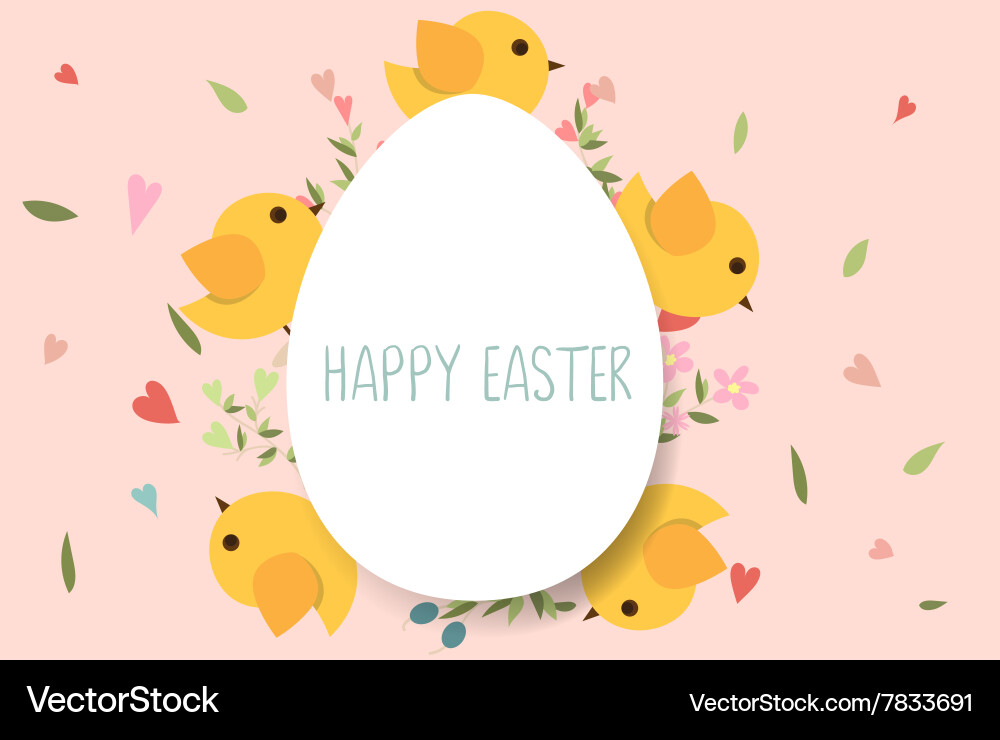 Happy easter cards with eggs Royalty Free Vector Image