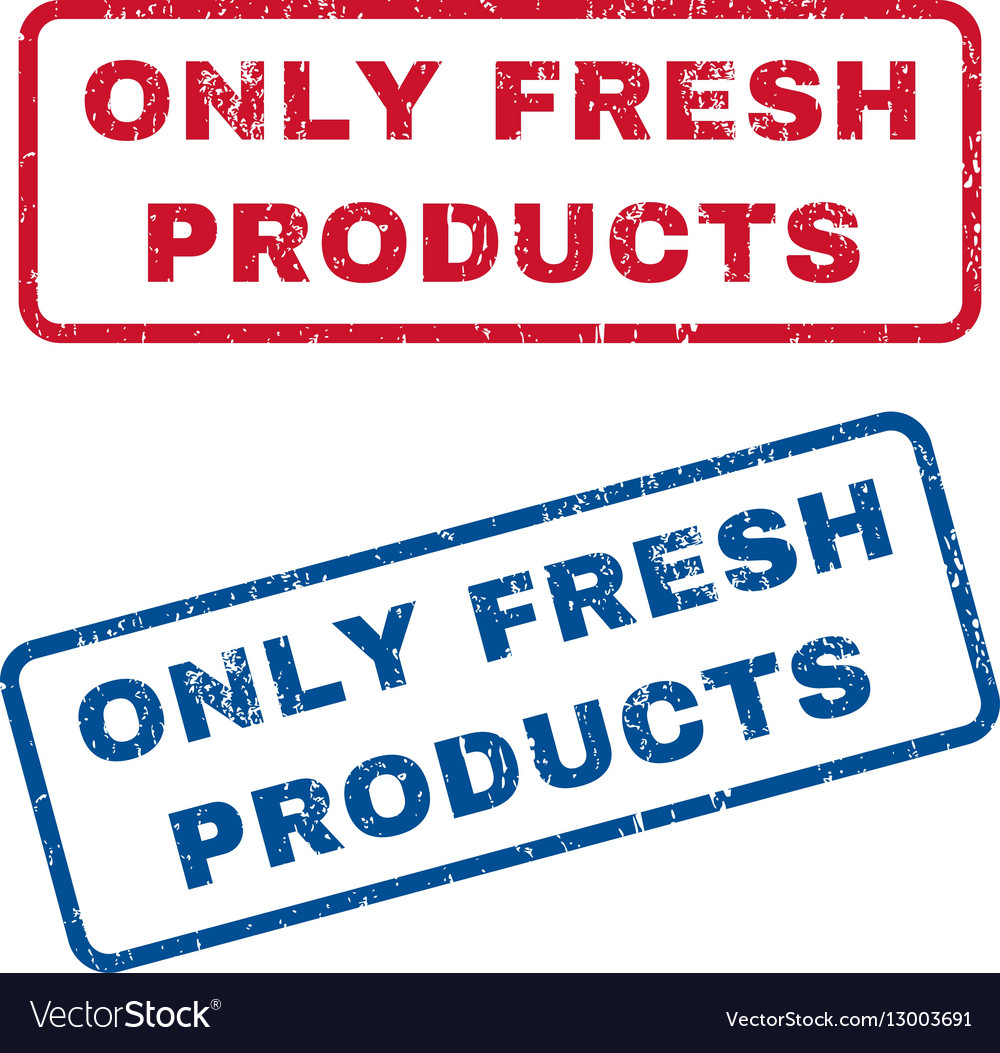 Only Fresh Products Rubber Stamps Royalty Free Vector Image