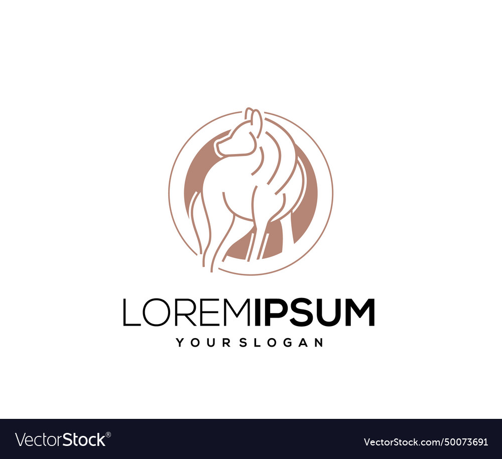 Wolf Maskottchen Logo Design