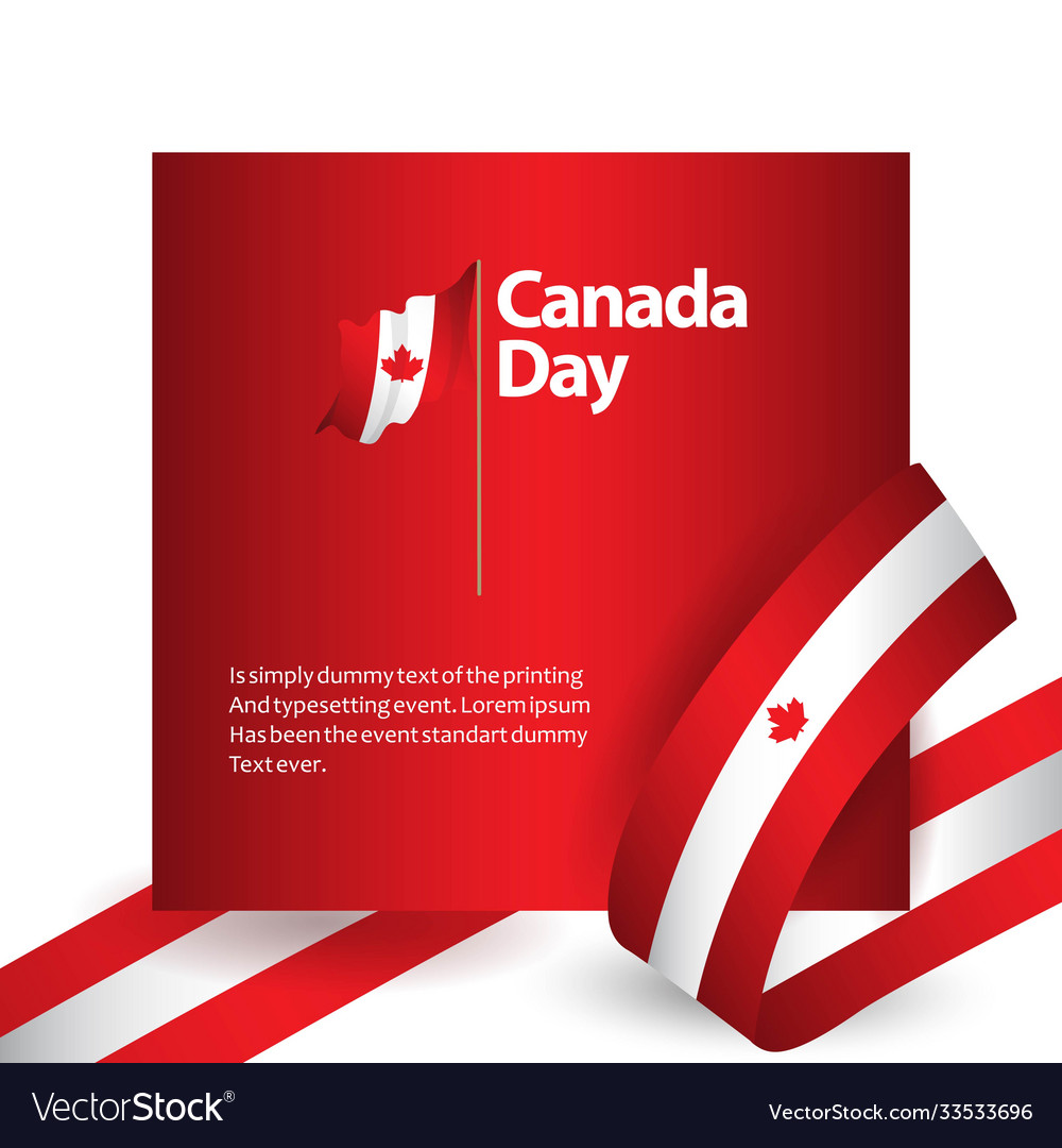 Canada day template design