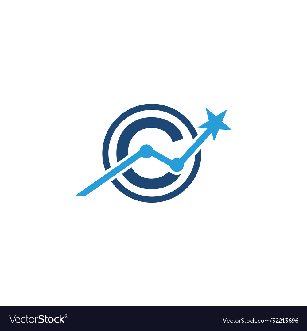 Chart star Royalty Free Vector Image - VectorStock