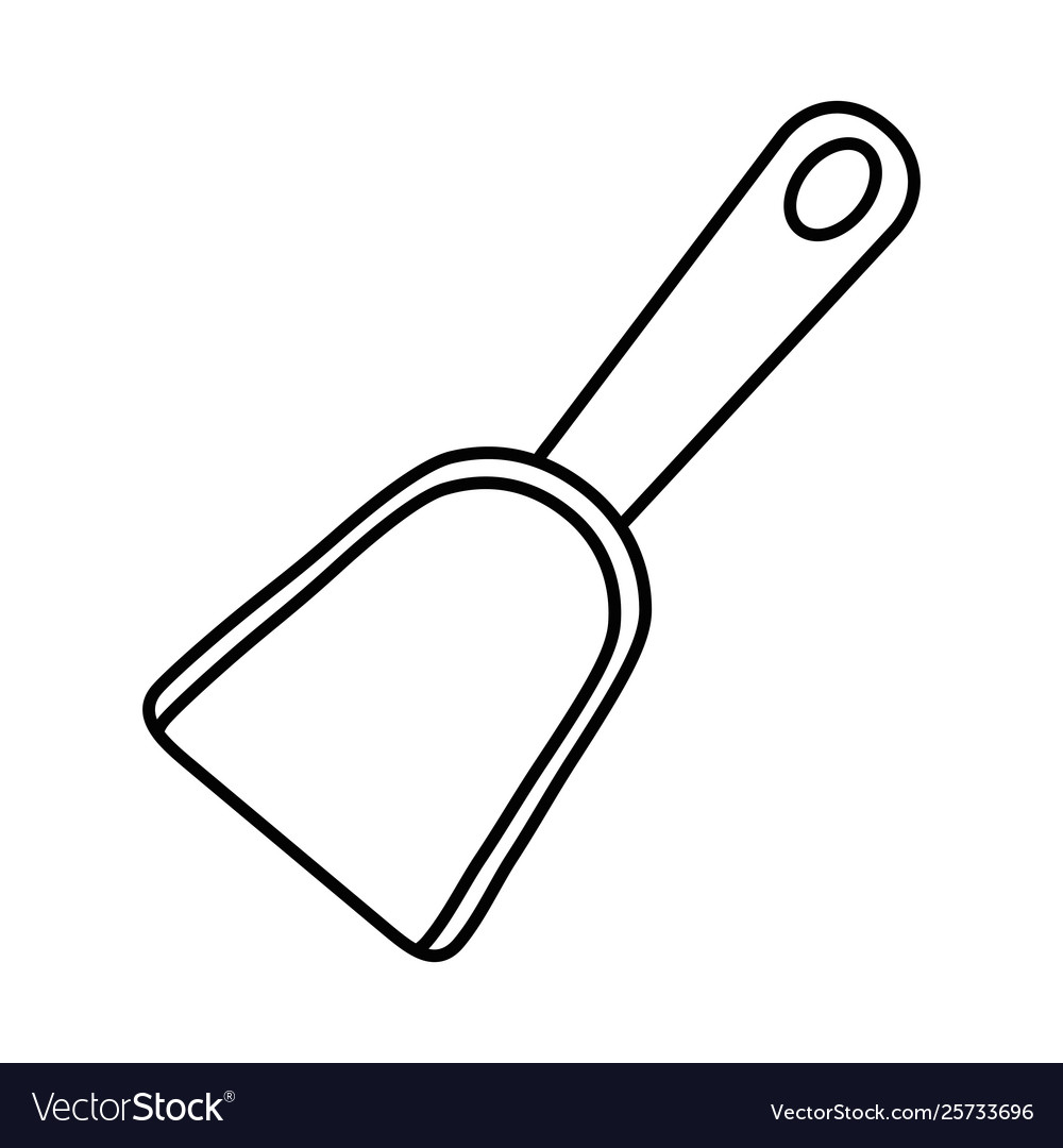 Isolated sand shovel design Royalty Free Vector Image