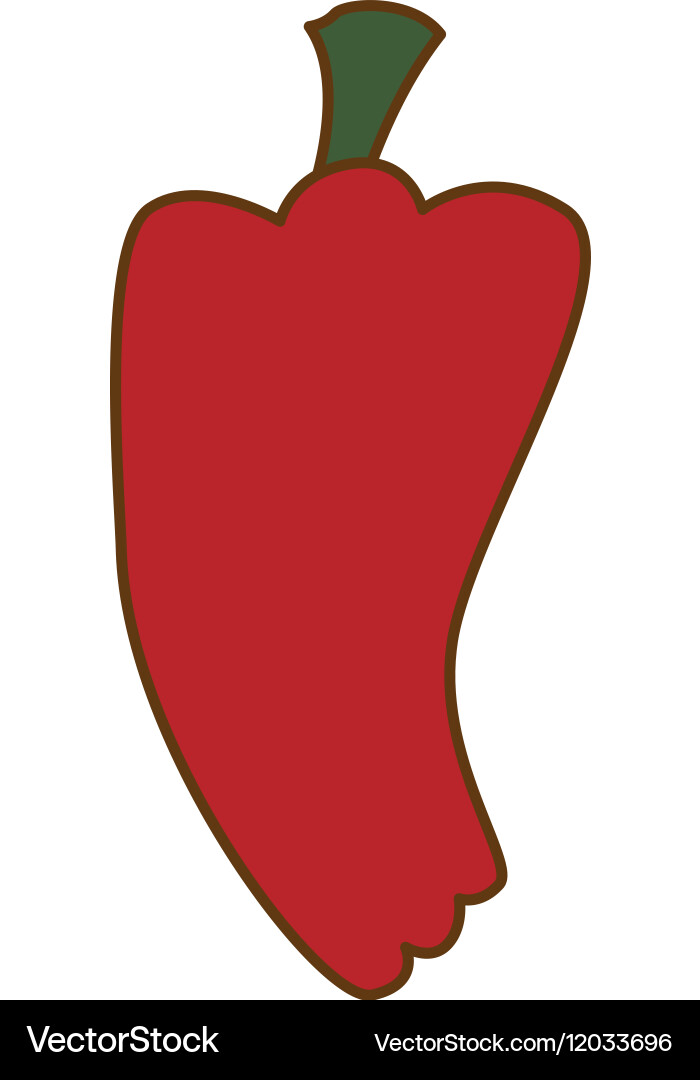 Pepper vegetable icon Royalty Free Vector Image