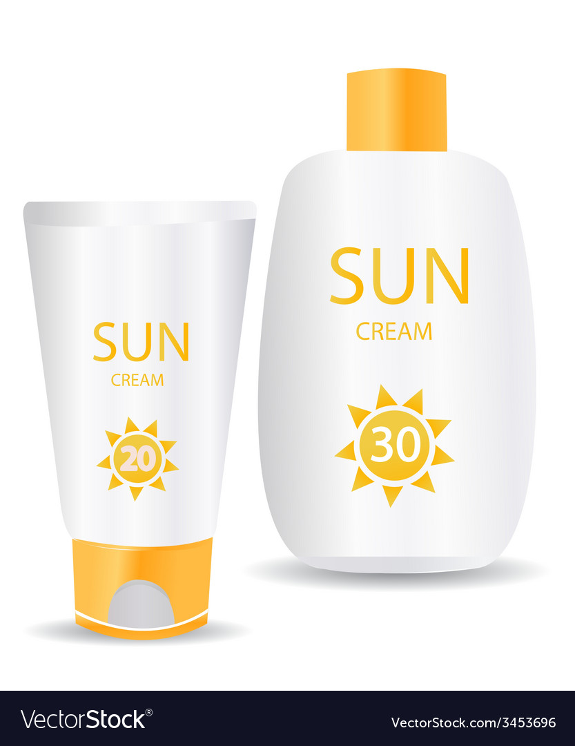 Sunblock Royalty Free Vector Image - VectorStock