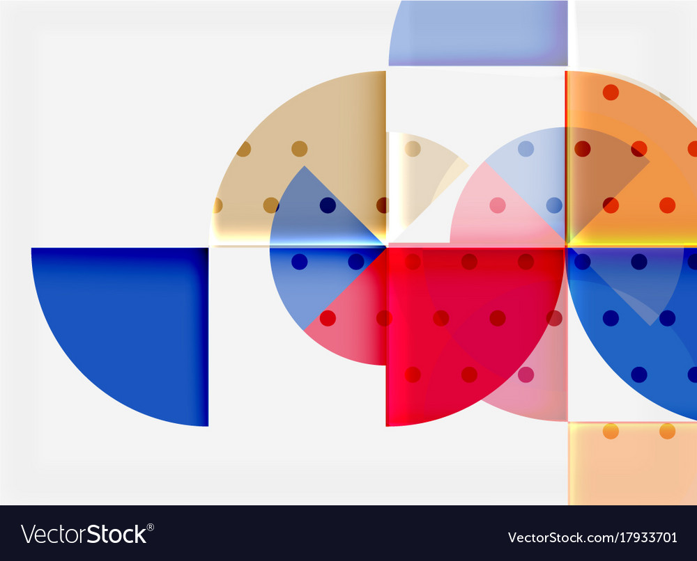 Circle elements on black background Royalty Free Vector