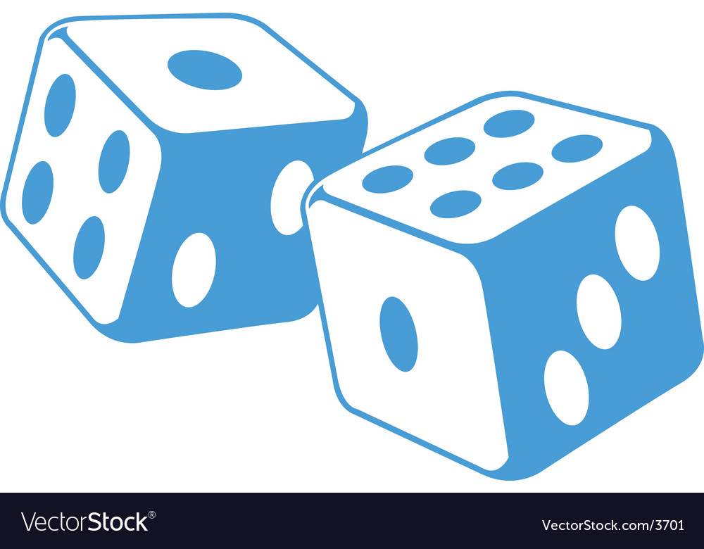 Dice illustration Royalty Free Vector Image - VectorStock