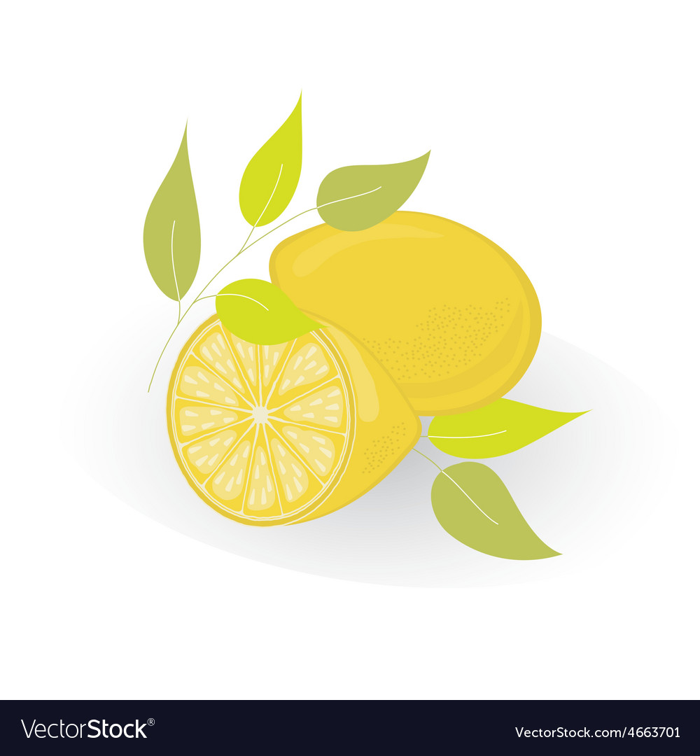 Lemon isolated on white