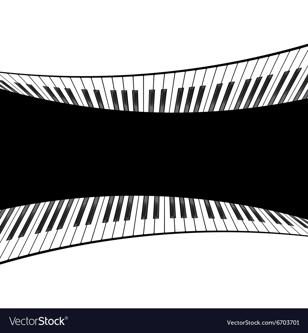 Piano template isolated Royalty Free Vector Image