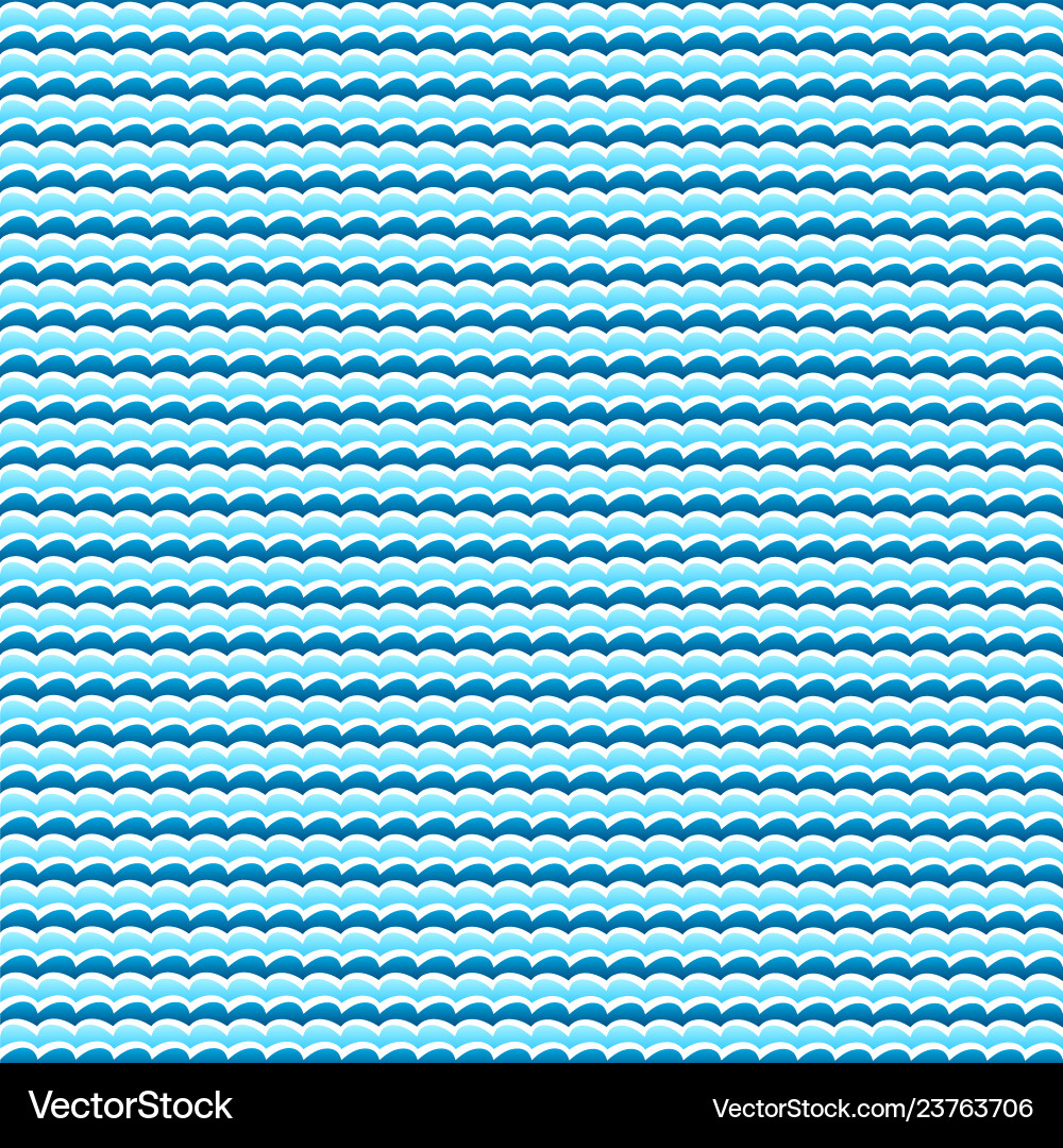 Blue water waves seamless background texture Vector Image