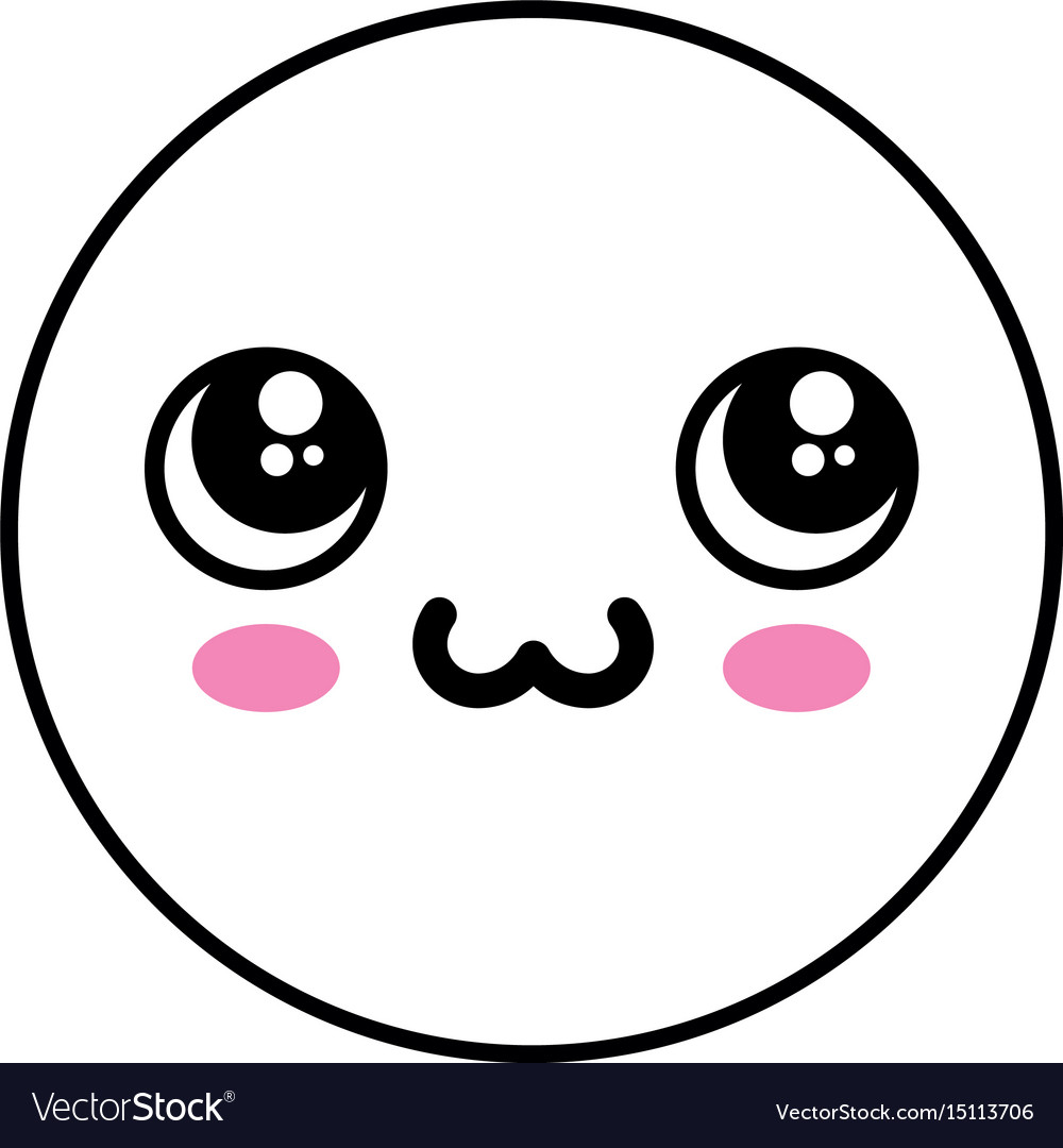 Cute kawaii emoticon