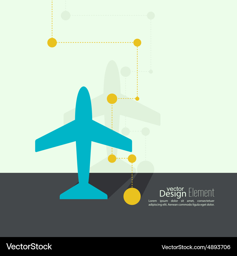Icon plane Royalty Free Vector Image - VectorStock