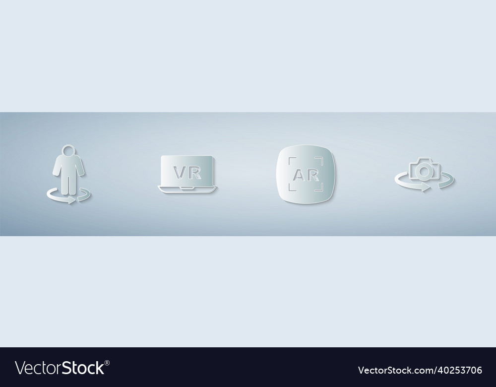 Set 3d Modeling Virtual Reality Augmented Ar Vector Image Set 3d Modeling Virtual Reality Augmented Ar Vector Image