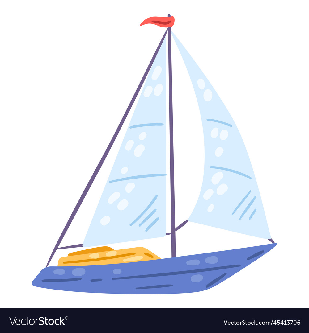 Yacht nautical icon marine cute