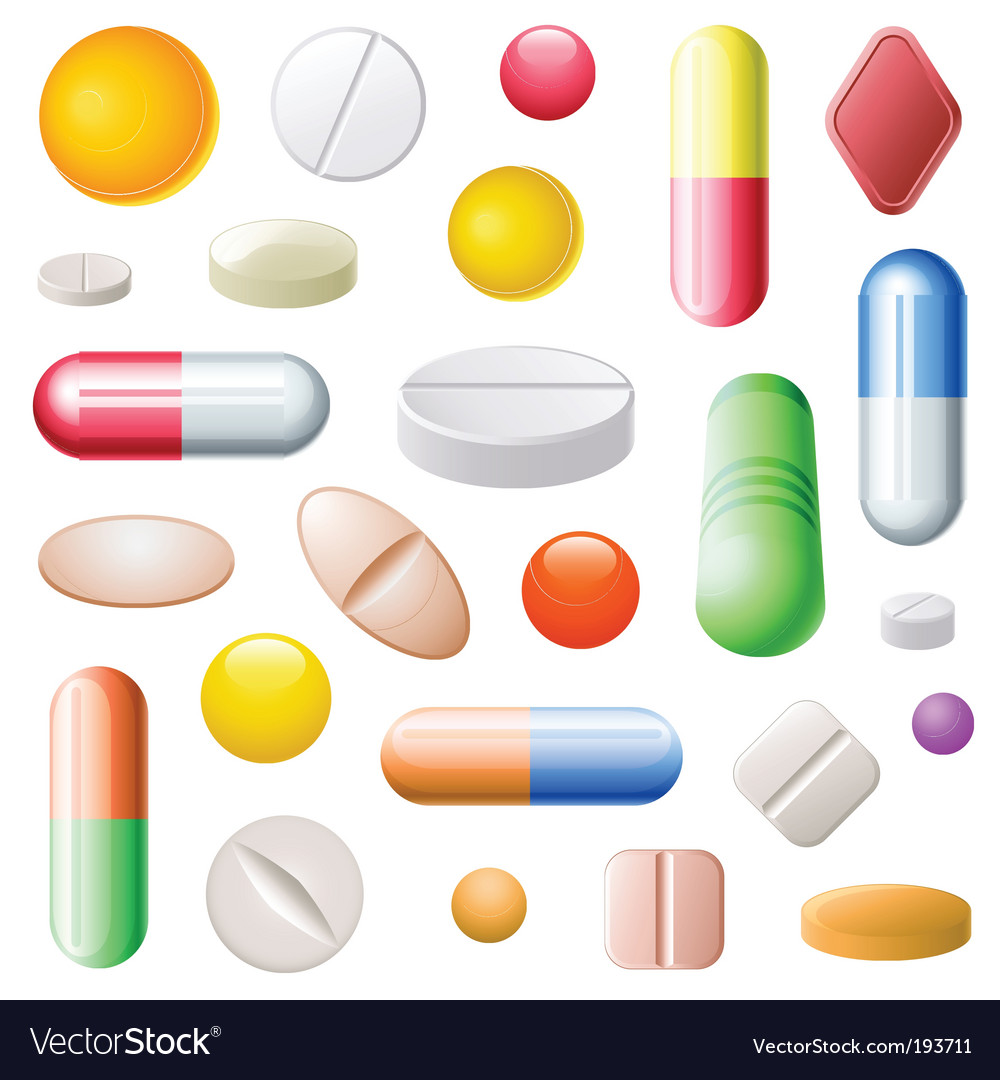 Medicine capsule Royalty Free Vector Image - VectorStock