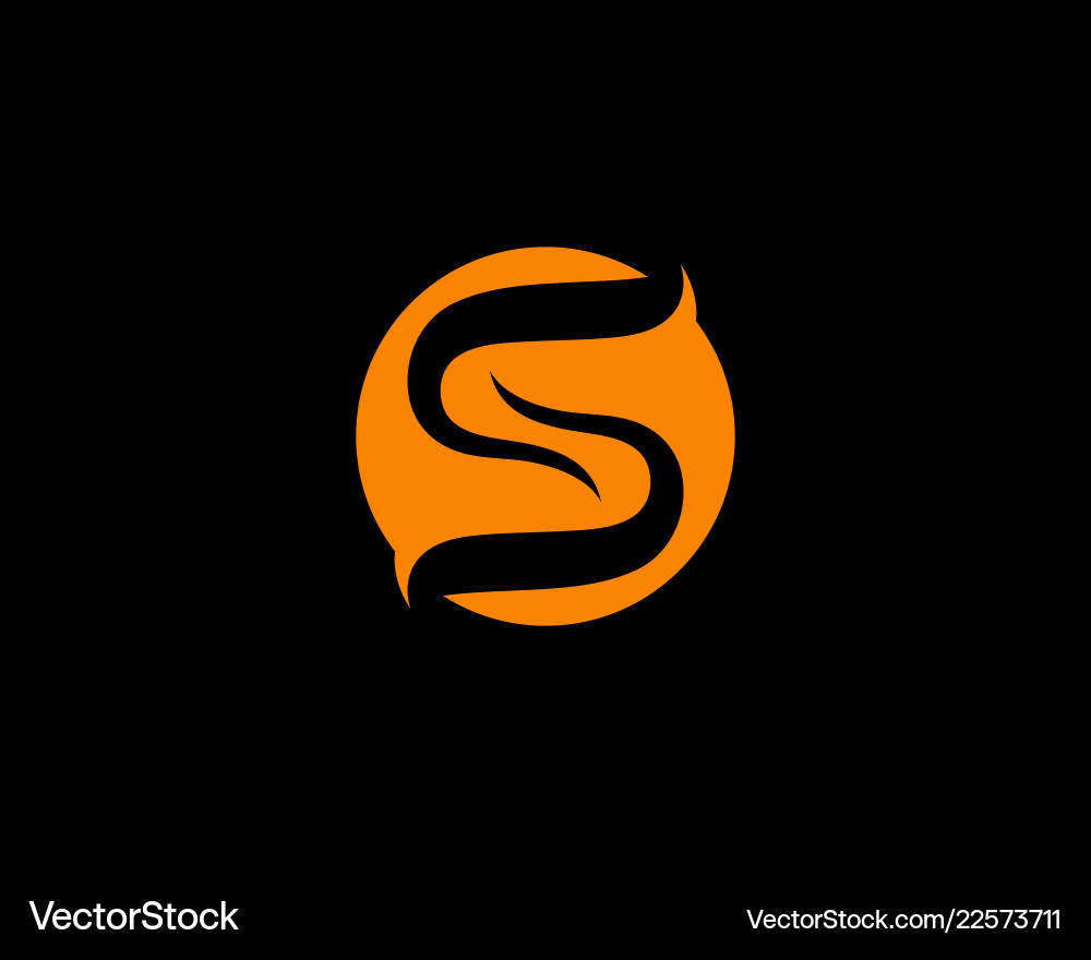 S logo template Royalty Free Vector Image - VectorStock