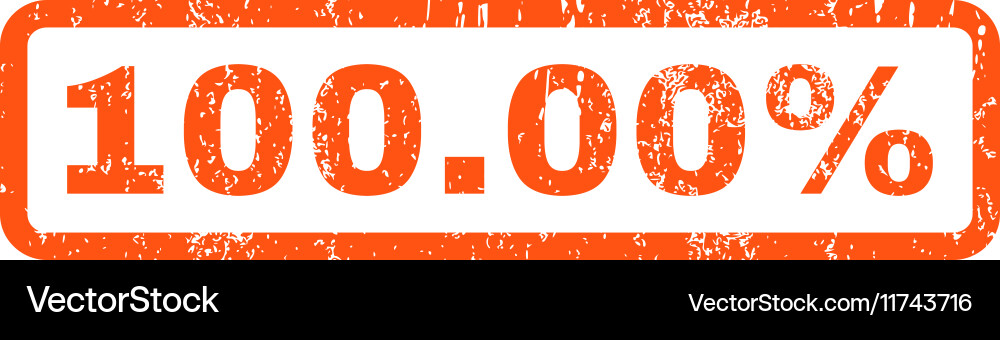 10000 percent rubber stamp Royalty Free Vector Image