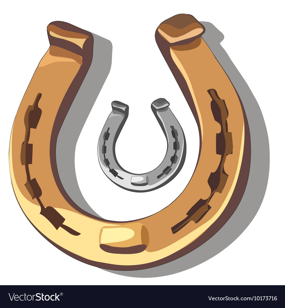 bronze-and-silver-horseshoe-good-luck-symbol-vector-image