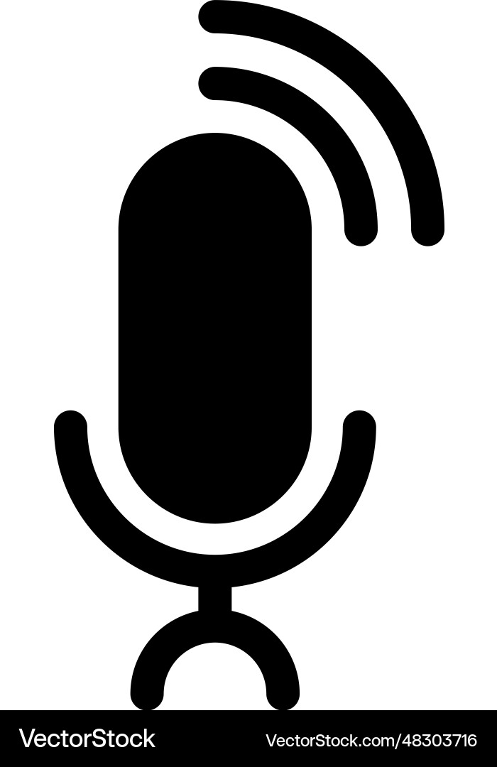 Microphone icon Royalty Free Vector Image - VectorStock