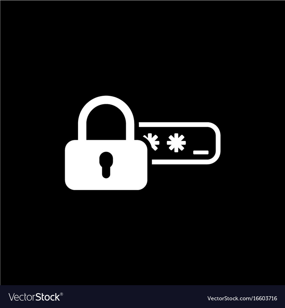 Safety access and password protection icon