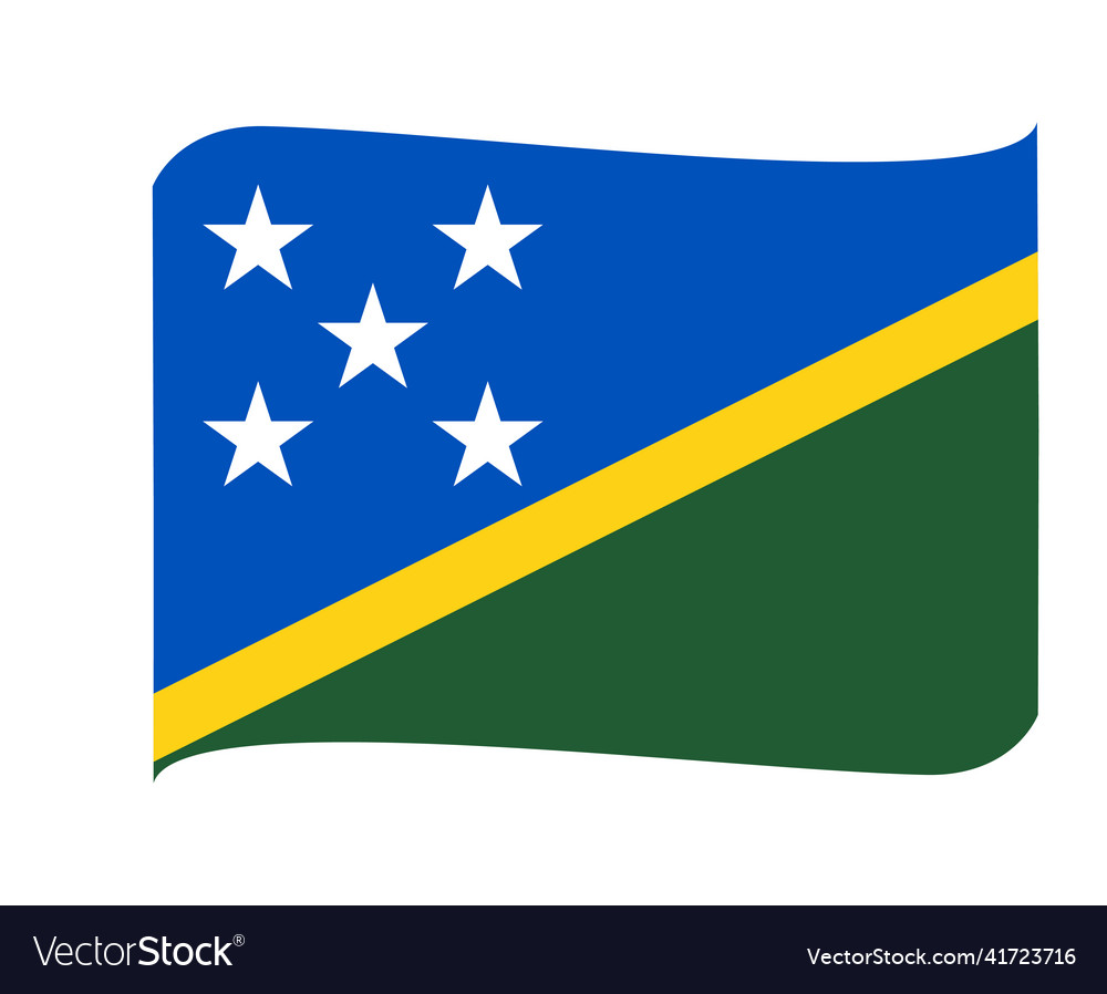 Solomon islands flag national oceania emblem icon