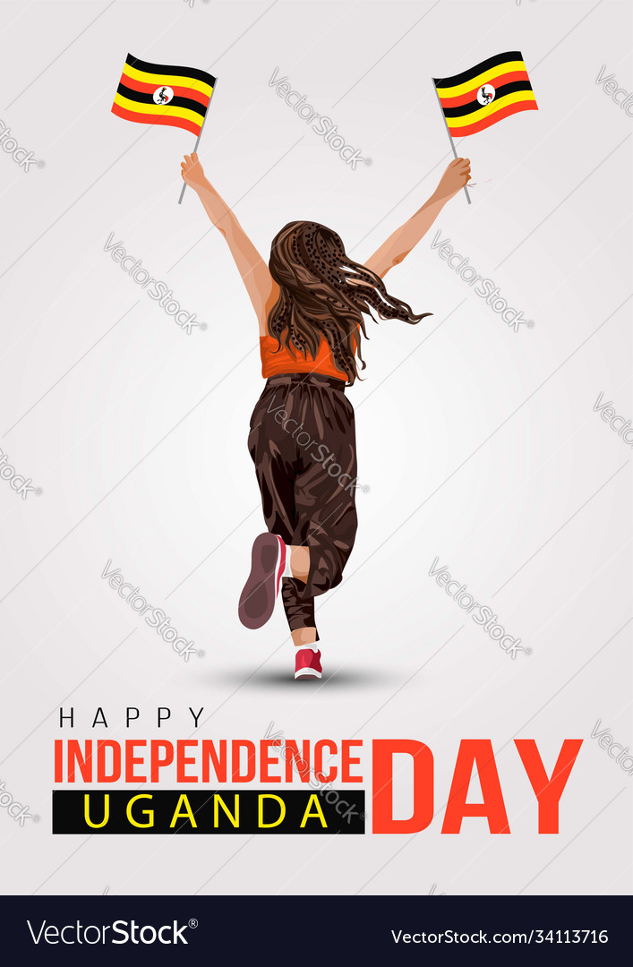 Uganda happy independence day9th october poster