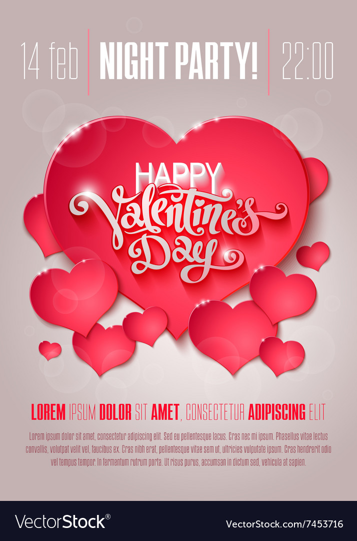 Valentine day flyer