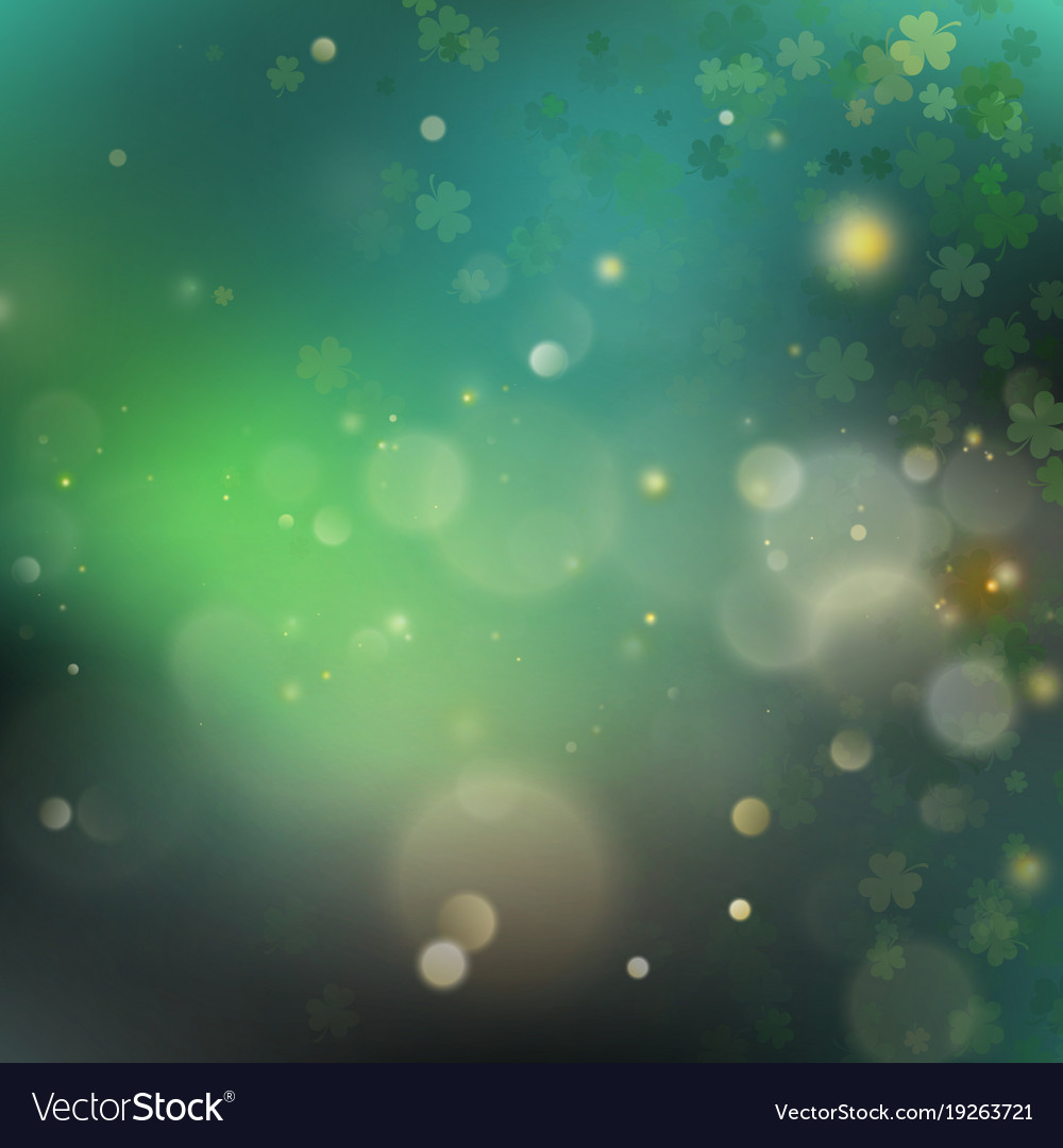 Abstract bokeh blur template with - trifolium