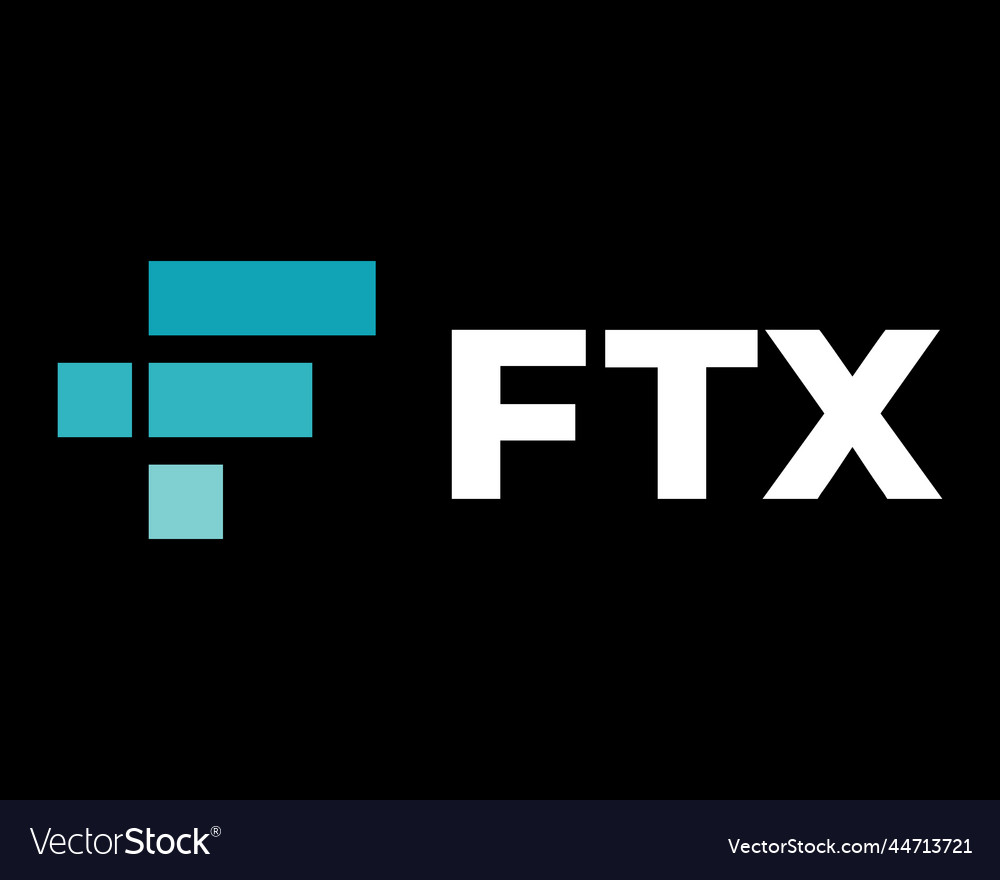 Ftx token - the collapse of the crypto exchange Vector Image