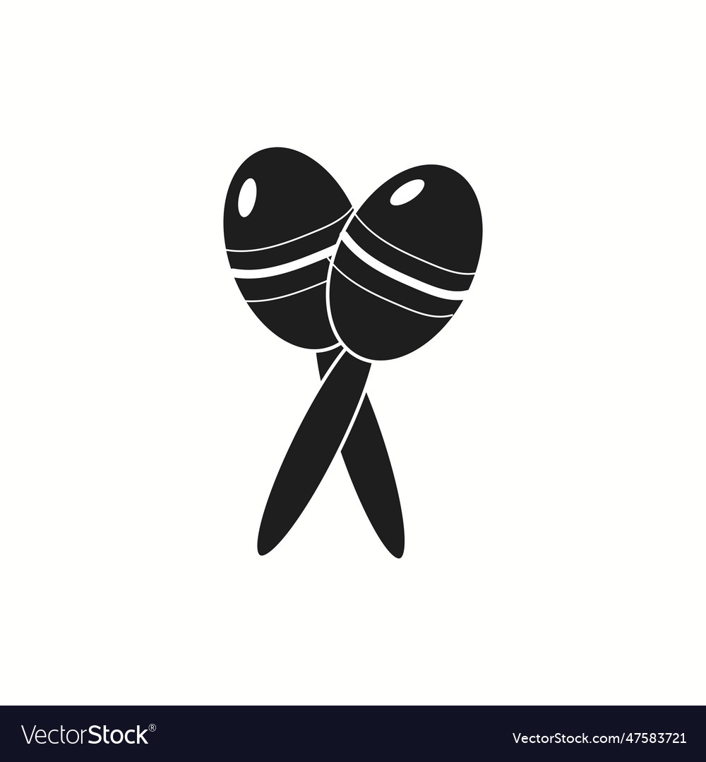 Mexican maracas icon simple style