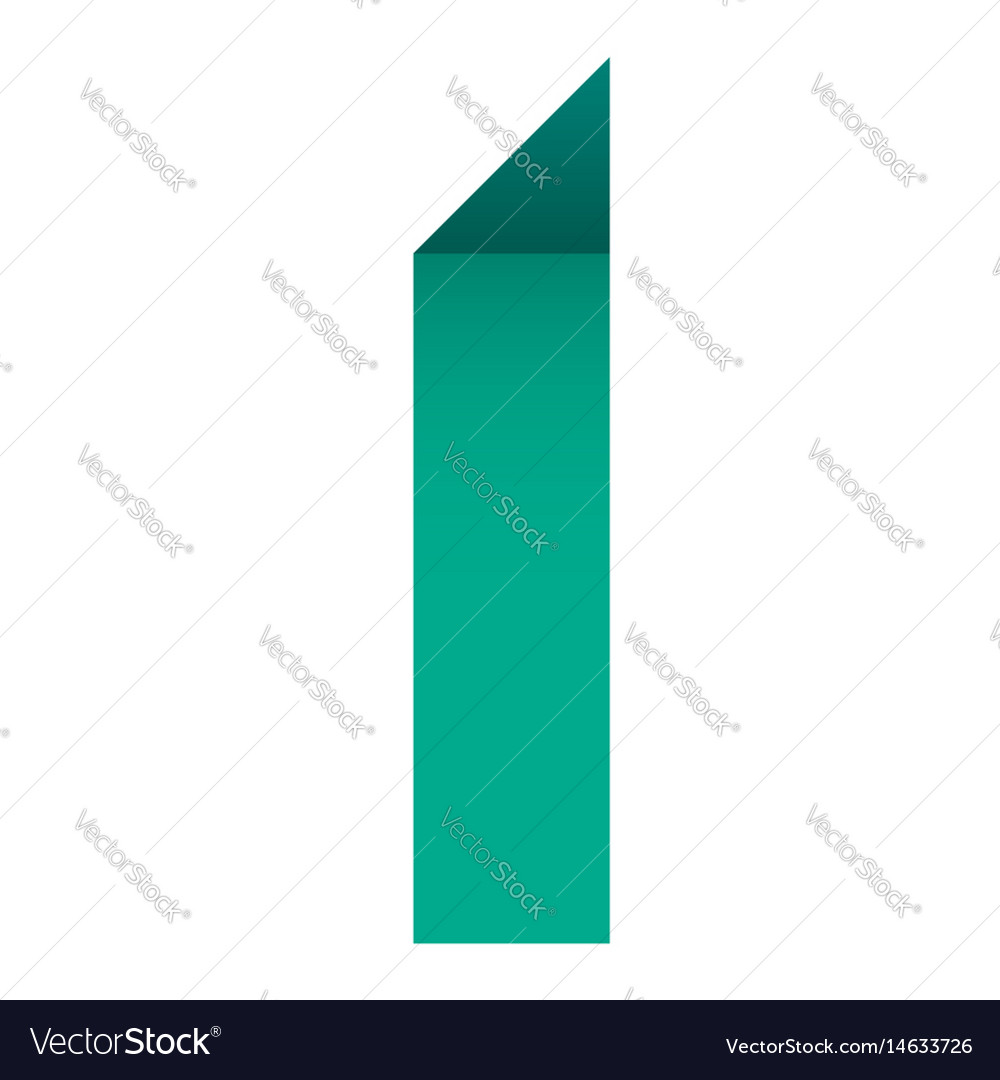 bright letter folded of paper royalty free vector image letter folded