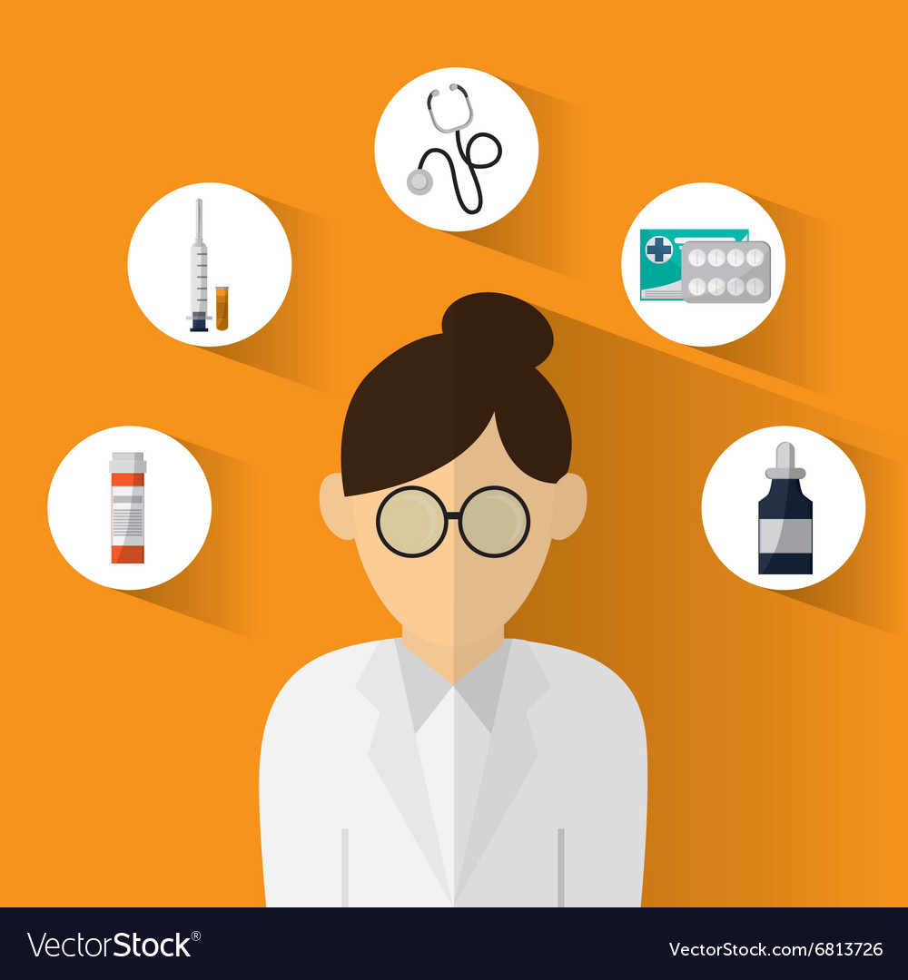 Medical care design Royalty Free Vector Image - VectorStock